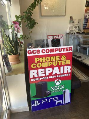 Computer repair store, phone repair