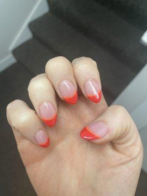 Bright French Acrylic Nails