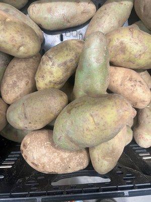 Extremely Green Potatoes