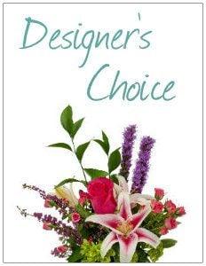 Let us Design a beautiful arrangement with today's freshest flowers to meet any budget.