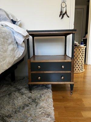 One of two nightstands