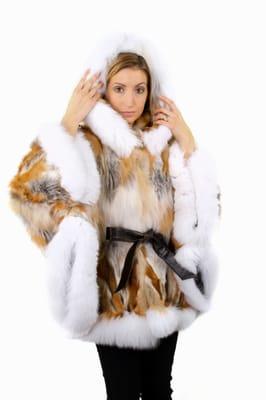 fox fur cape