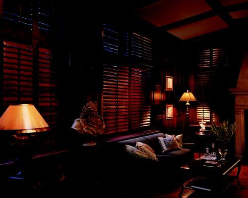 Hunter Douglas Heritance Wood Shutters.