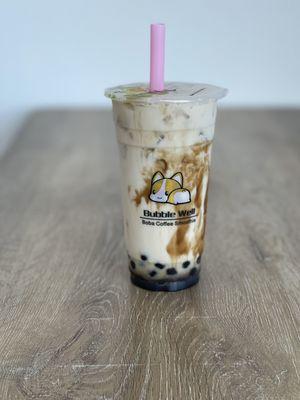 Brown sugar boba without cheese foam