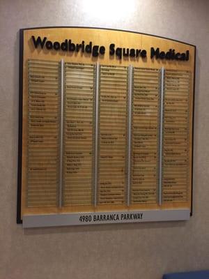 In the Woodbridge square medical bldg