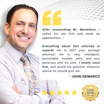 Just one of our many 5-star testimonials from one of our appreciative clients!