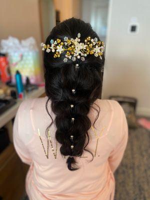 Bridal hair