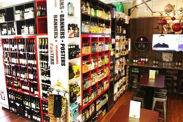 Over 90 craft beers, both domestic(including local) and international