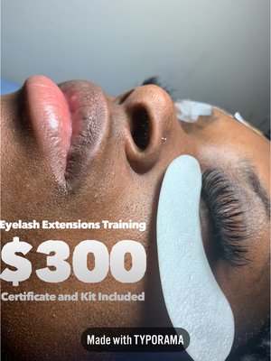 Classic Lash Extension Training
Only 4 slots left