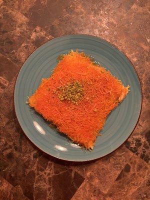 Crispy Knafeh slice