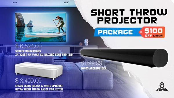 Short Throw Projector Package!