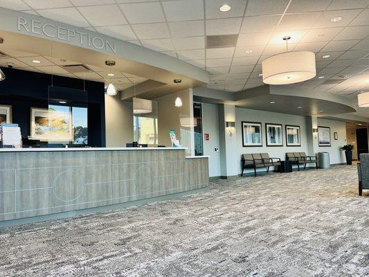 First floor reception for check-ins