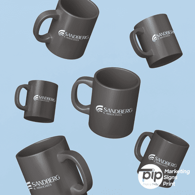 Promote your brand with your morning cup of coffee with a custom mug.