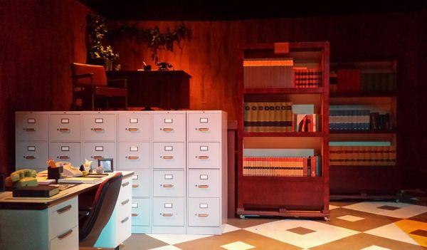 EXIT Theatre: Set of "Desk Set"