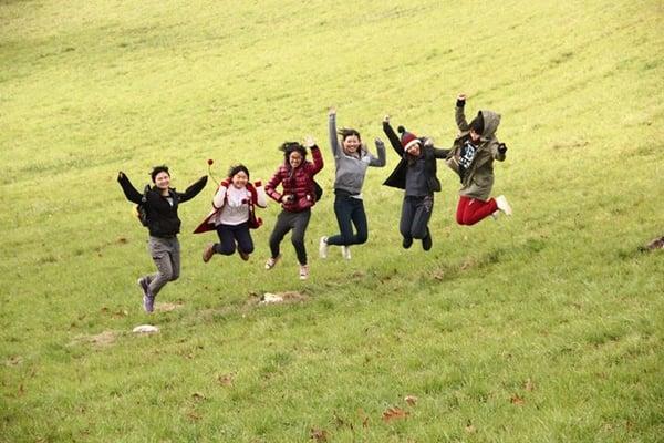 Ohio University Students at Audubon Greenway.