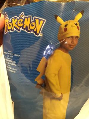 This is my sons costume pikachu