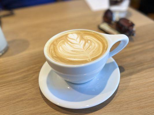 Honey Lavender coffee drink at Pure Bean Coffee in Manhattan Beach