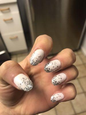 Gel manicure with special design