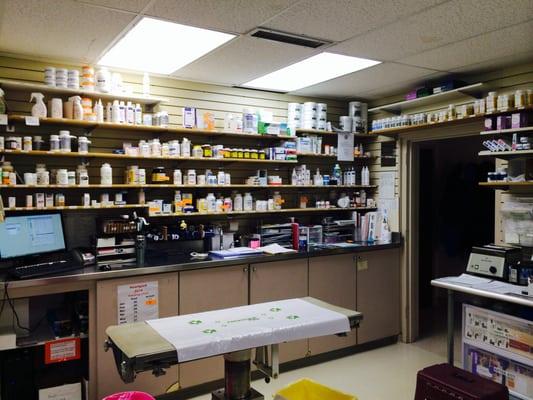 We have a full pharmacy!