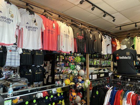 Endless variety of soccer apparel, accessories and equipment.