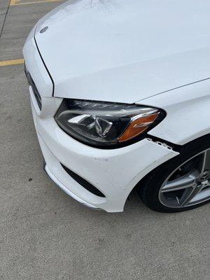 Defective bumper