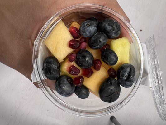 Pineapple, berries, cantaloupe