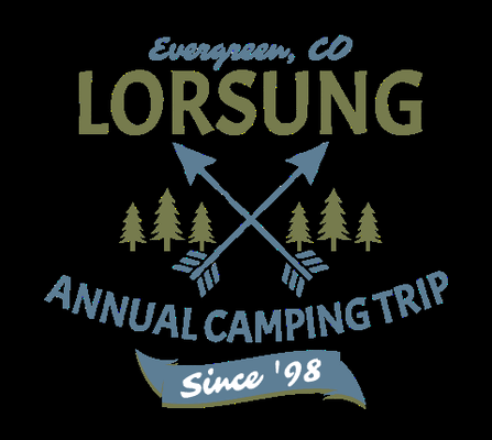 Group Camping Trip Shirt Design Idea