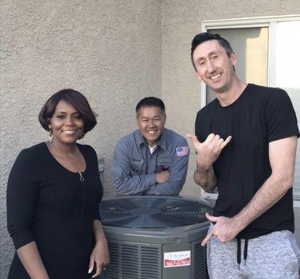 My new Trane Unit installed by "On the Spot Air".  Thanks Randy