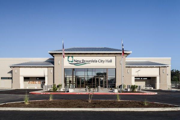 New Braunfels City Hall adaptive reuse and renovation project designed by Studio Steinbomer