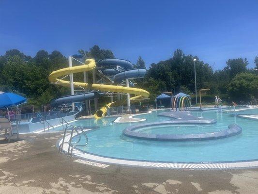 Lazy river and big slides