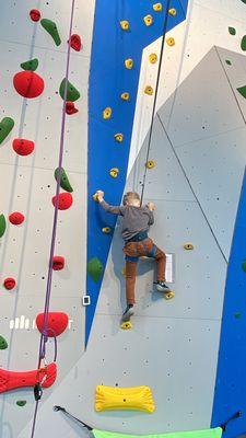 Rock climbing wall