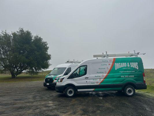 Ongaro & Sons service vans