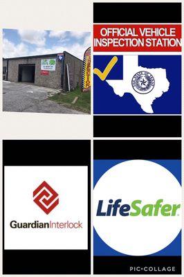 we provide ignition interlocks with lifesafer and guardian interlock-also we do vehicle state inspections