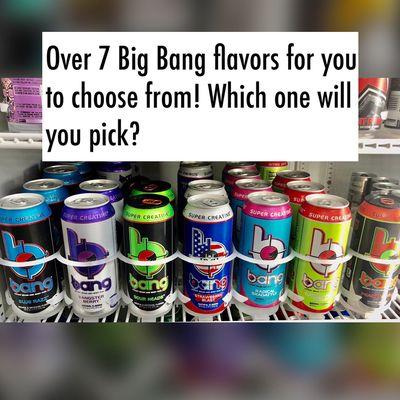 Bang Energy drinks at Hyridge Mart