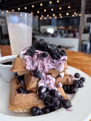 Blueberry Buttermilk Waffles