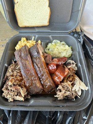 4 Meat Plate from Tu Bones BBQ