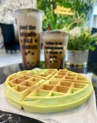 Pandan Waffle