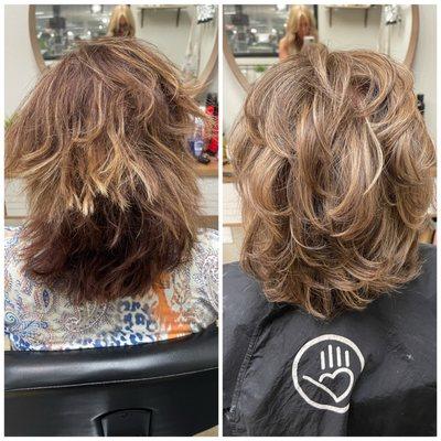 Before/After- Color Correction, Soft Layers, and Blowout done by Jamie Galati 702-266-6996