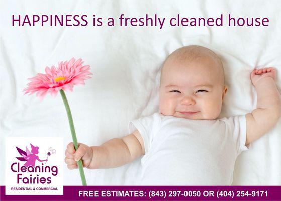 Call us and have a happy, dust free environment. Cleaning Fairies "Making Your Clean Home Wishes, Become Reality! "