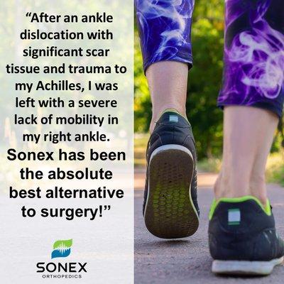 Ankle dislocation and scar tissue treatment