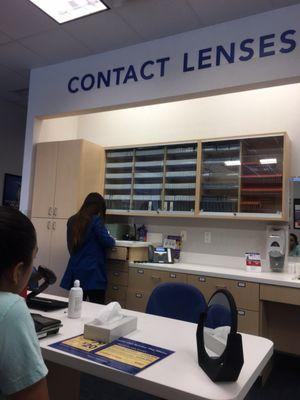 This is the Contact Lenses school! They help you until you're comfortable putting them on.