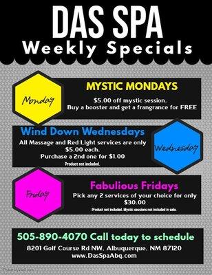 Weekly Specials