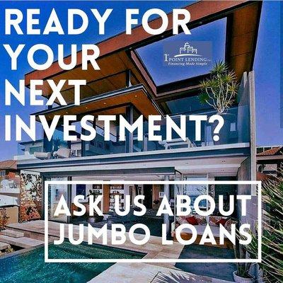 Call our Loan Advisers to find best opportunities for Property Investments and obtaining Jumbo Loans: (818) 432-3580