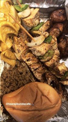 Grill Red Snapper Tray Chicken Kabobs