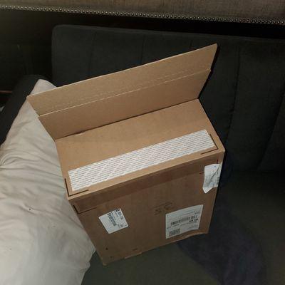 Unsealed box shipped by Dick's.