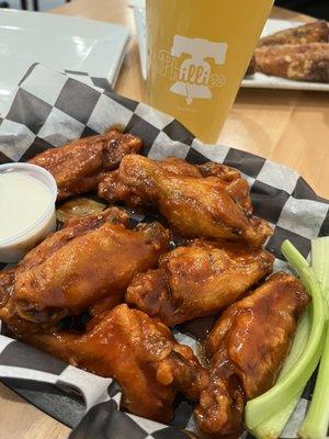 Honey hot wings