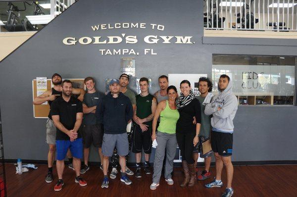 218 Hours of hands on Training at Gold's Gym Tampa.