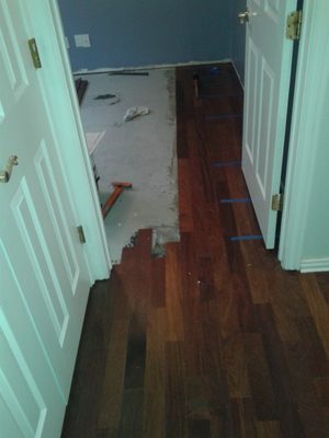 Hardwood flooring installs