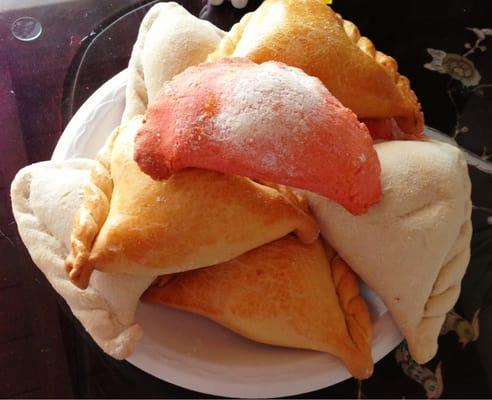 Guava, pineapple & cream filled pastries