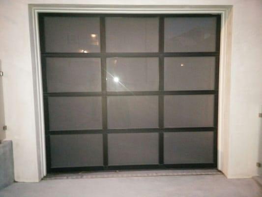 Aluminum and glass door 8 by 7